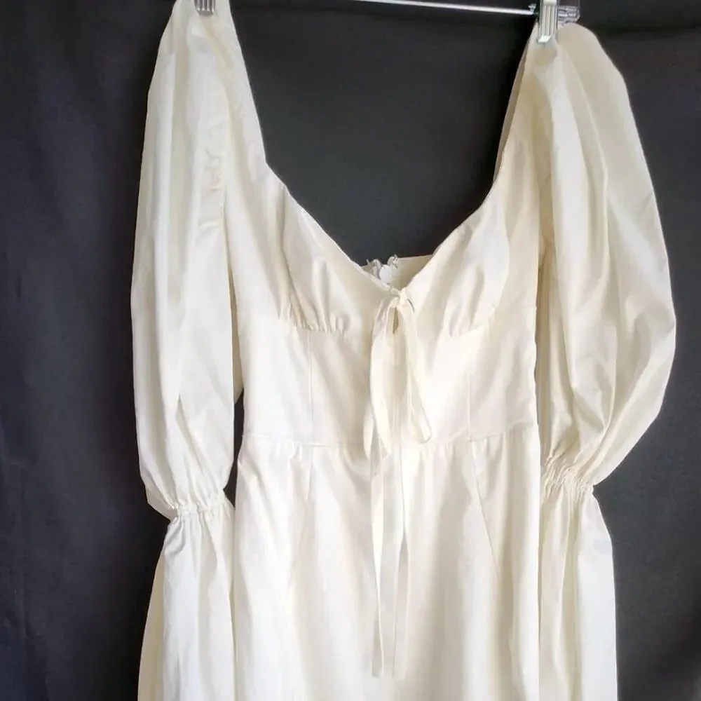 House Of Cb Elsie white puff sleeve - Picture 4 of 8